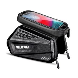 WILDMAN Etui/uchwyt rowerowy XXL ES6 sakwa na ramę czarna/black