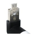 Wiatraczek 2in1 USB/microUSB czarny /black