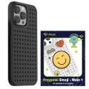 Zestaw Etui Pinit Dynamic + Emoji Pin iPhone 14 Pro Max 6.7" czarny/black wzór 1