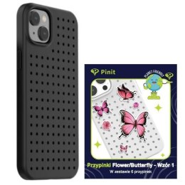Zestaw Etui Pinit Dynamic + Flower/ Butterfly Pin iPhone 14 Plus / 15 Plus 6.7