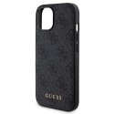 Zestaw Guess GUBPM5P15S4GEMGK iPhone 15 6.1" hardcase + Powerbank 5000mAh MagSafe czarny/black 4G Metal Logo