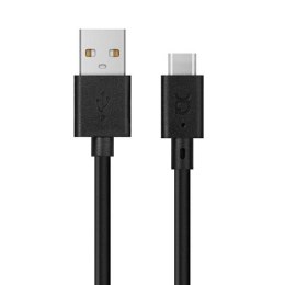 Xqisit kabel Charge & Sync USB A -USB C 3.0m czarny/black 31298