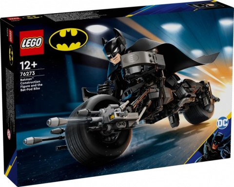 Klocki Super Heroes 76273 Figurka Batmana do zbudowania i batcykl