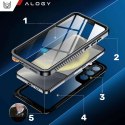 Etui do Samsung Galaxy S24+ Plus Pancerne wodoodporne IP68 360 Armor Case wbudowana szybka Alogy czarne