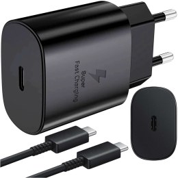 Ładowarka sieciowa USB-C typ C PD Premium szybka 25W 3A + Kabel Type-C 1M Alogy czarna