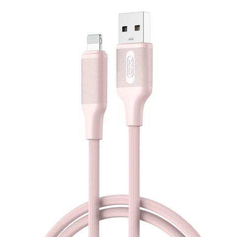 XO kabel NB265 USB - Lightning 1,0m 2,4A różowy