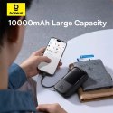 Powerbank Baseus Qpow Pro+ 10000mAh 22.5W z wbudowanym kablem USB-C i wyświetlaczem - czarny