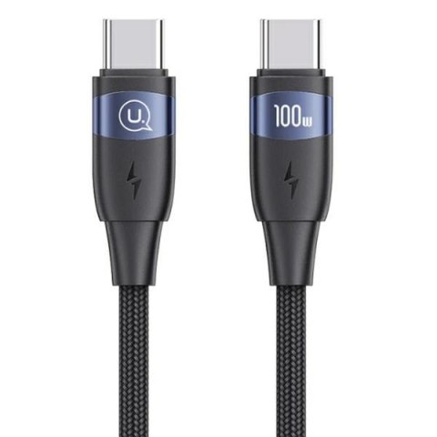 USAMS Kabel U85 USB-C na USB-C 100W 1.2m PD Fast Charging czarny/black SJ632USB01 (US-SJ632)