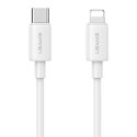 USAMS Ład. siec. 1xUSB-C T65 PD20W PD Fast Charging US-CC226 + kabel USB-C/Lightning US-SJ712 30W biały/white Yi Series OYXLTZ02