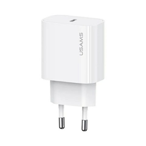 USAMS Ład. siec. 1xUSB-C T65 PD20W PD Fast Charging US-CC226 + kabel USB-C/USB-C US-SJ711 60W biały/white Yi Series OYXLTZ01