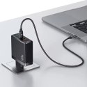 USAMS Ład. siec. 2xUSB-C+1xUSB T52 PD140W PD Fast Charging US-CC168 + kabel U82 USB-C/USB-C US-SJ581 240W czarny/black UM Series