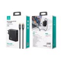 USAMS Ład. siec. 2xUSB-C+1xUSB T52 PD140W PD Fast Charging US-CC168 + kabel U82 USB-C/USB-C US-SJ581 240W czarny/black UM Series