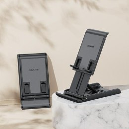USAMS Składany stojak biurkowy na telefon/tablet czarny/black ZJ073ZJ01 (US-ZJ073)