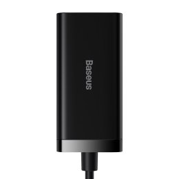 Baseus ładowarka sieciowa GaN3 Pro 100W 2x USB-C 2x USB czarna