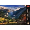 Puzzle 1000 elementów Premium Plus Dolina Lauterbrunnen Szwajcaria
