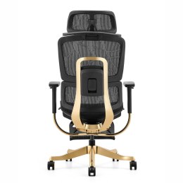 Fotel ergonomiczny ANGEL biurowy obrotowy Glamour Gold