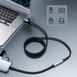 Kabel przedłużacz przedłużka USB-C typ C 3.1 Gen2 Thunderbolt 100W PD 10Gbs 4K 2M Adapter przewód nylon oplot mocny