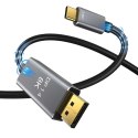 Kabel przewód DisplayPort Display Port USB-C typ-c C DP 1.4 video audio 60Hz 8K 4K 1,8M