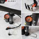 Pompka rowerowa Alogy Bike Pump 160psi z manometrem z uchwytem ręczna Czarna