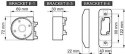 SATEL BEWAVE Uchwyt kulowy do czujek Outdoor Motion Detector - szary BRACKET E GY ABAX2