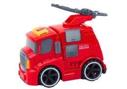 Straż Pożarna Wóz Strażacki Armatka Dźwięki Światła Napęd Czerwony