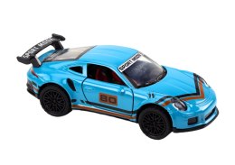 Auto Sportowe Samochód 1:32 Figurka Niebieska Spojler Metal