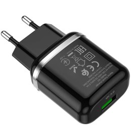 Ładowarka sieciowa HOCO USB A QC3.0 3A 18W N3 czarna