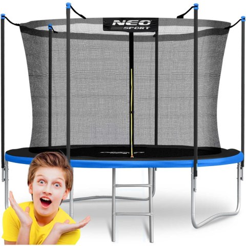 Trampolina ogrodowa 8ft/252cm z siatką wewnętrzną i drabinką Neo-Sport