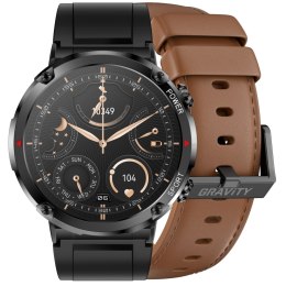 SMARTWATCH MĘSKI GRAVITY GT21-4 - BLUETOOTH CALL, DODATKOWY PASEK (sg025d)