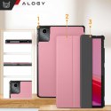 Etui do Lenovo Tab M11 10.95" TB330FU / TB330XU / TB331FC Book Case Cover z klapką obudowa futerał pokrowiec Alogy Różowe