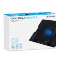 Podkładka chłodząca pod laptopa podświetlana LED podstawka pod Laptop NoteBook ChromeBook 9-17" BHP czarna