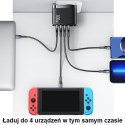 USAMS Ład. siec. 2xUSB-C+2xUSB T44 100W PD3.0 +QC3.0 Fast Charging + kabel U71 USB-C na USB-C czarny/black UCTZ01