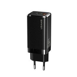 USAMS Ład. siec. MT 2xUSB-C+USB GaN 65W T33 PD (only head) Fast Charging czarny/black CC110TC01 (US-CC110)