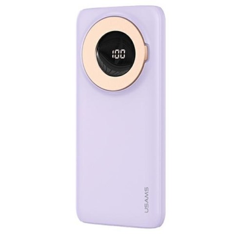 USAMS Powerbank PB62 10000mAh 20W QC3.0+PD Magnetic Wireless Fast Charge fioletowy/purple 10KCD17103 (US-CD171)