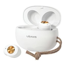 USAMS Słuchawki Bluetooth 5.0 TWS ES series bezprzewodowe biały/white BHUES01