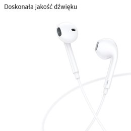 USAMS Słuchawki stereo Bluetooth LN Series biały/white BHULN01