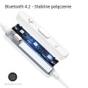 USAMS Słuchawki stereo Bluetooth LN Series biały/white BHULN01