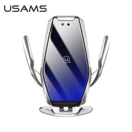 USAMS Uchwyt indukcyjny US-CD125 15W Automatic podczerwień, na deskę rozdz. srebrny/silver CD125ZJ02