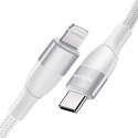 USAMS MJEMS Kabel pleciony M2 MFI USB-C -Lightning PD 60W Fast Charging 1.2 m biały/white SJ330USB01 (US-SJ330)