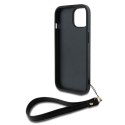 DKNY DKHCP15MPBSWSK iPhone15 Plus 6.7" czarny/black hardcase Wrist Strap Stock Logo