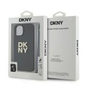 DKNY DKHCP15SPBSWSK iPhone15 / 14 /13 6.1" czarny/black hardcase Wrist Strap Stock Logo