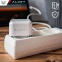 Ładowarka sieciowa szybka 35W 2x USB-C USB typ C PD do iPhone + Kabel type-C 1m Alogy Biała