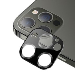 USAMS Camera Lens Glass iPhone 12 Pro Max metal czarny/black BH707JTT02 (US-BH707)