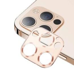 USAMS Camera Lens Glass iPhone 12 Pro metal złoty/gold BH704JTT03 (US-BH704)