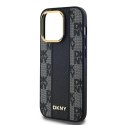 DKNY DKHMP13XPCPVSLK iPhone 13 Pro Max 6.7" czarny/black hardcase Leather Checkered Mono Pattern MagSafe