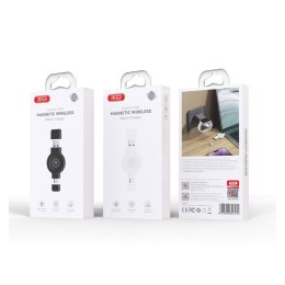 XO ładowarka bezprzewodowa indukcyjna do smartwacha QI CX026 USB+USB-C 2,5W biała