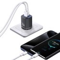 USAMS Ład. siec. CC254 30W GaN USB-C/USB-A Fast Charging HC Series biały/white CC254TC02