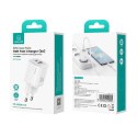 USAMS Ład. siec. CC254 30W GaN USB-C/USB-A Fast Charging HC Series biały/white CC254TC02