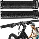 Chwyty gripy rowerowe rączki do kierownicy roweru ergonomiczne na rower Rockbros 2018-14ABK Czarne [2szt]