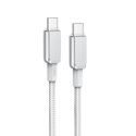 XO kabel NB-Q250B PD USB-C - USB-C 0,35m 60W biały